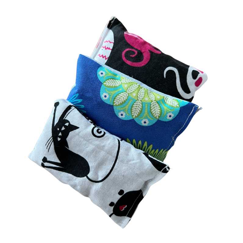 Hračka pro kočky - šantová, plněná pohankovými slupkami