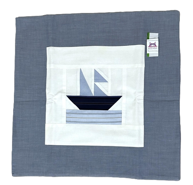 Potah na polštářek patchwork Plachetnice č. 2