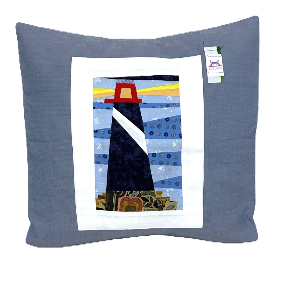 Potah na polštářek patchwork Maják