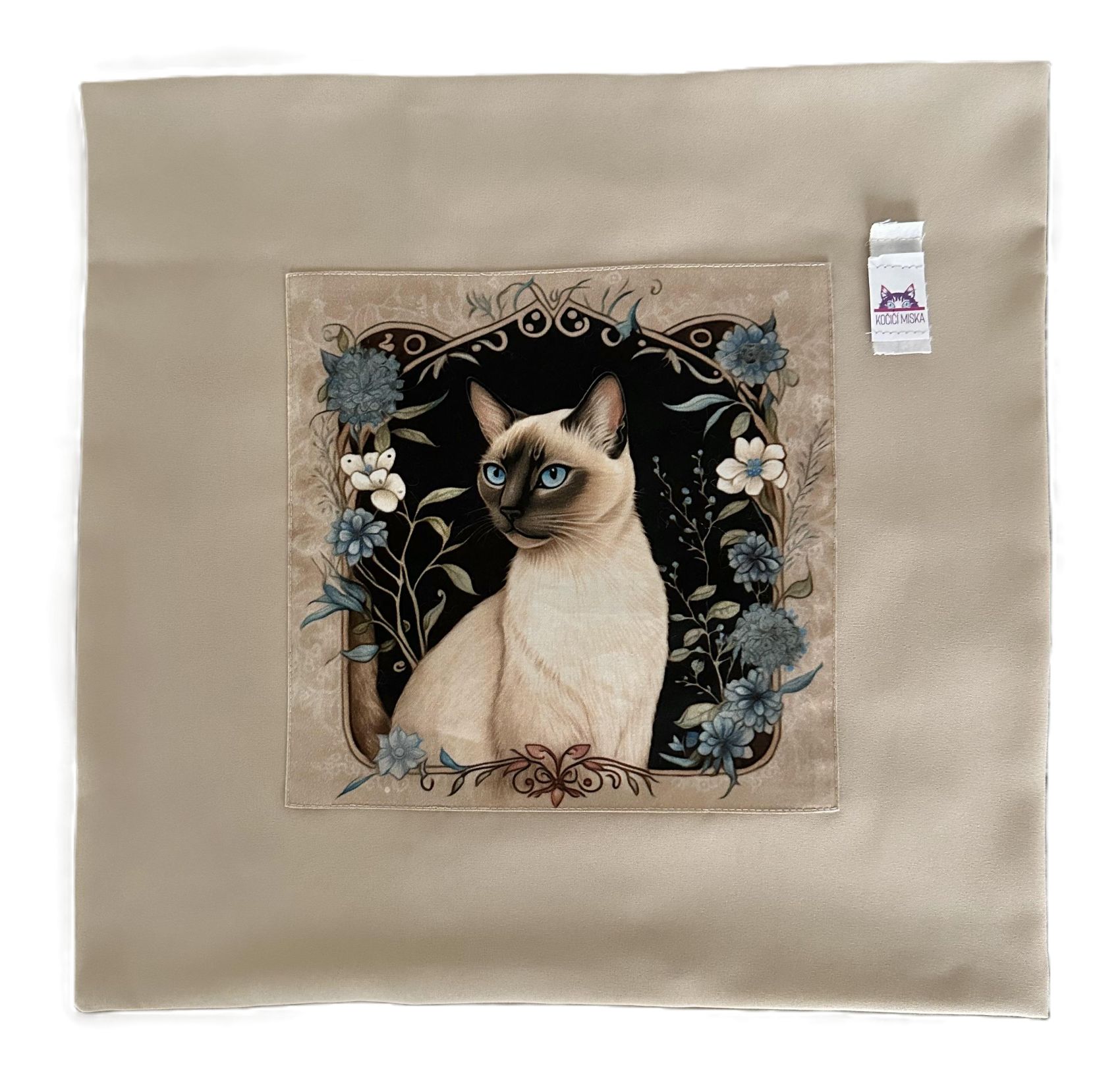 Potah na polštářek - Siamská kočka č. 1