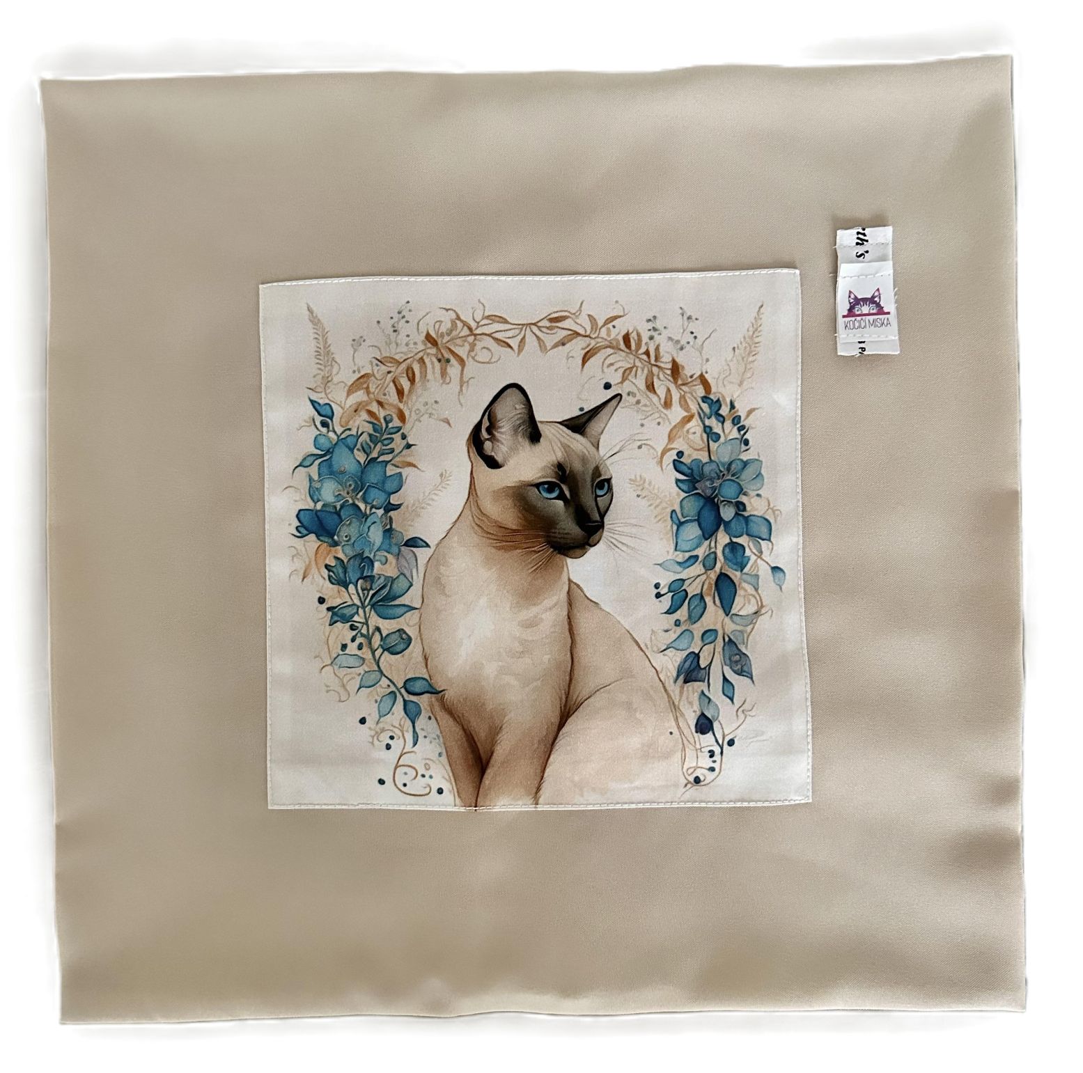 Potah na polštářek - Siamská kočka č. 2