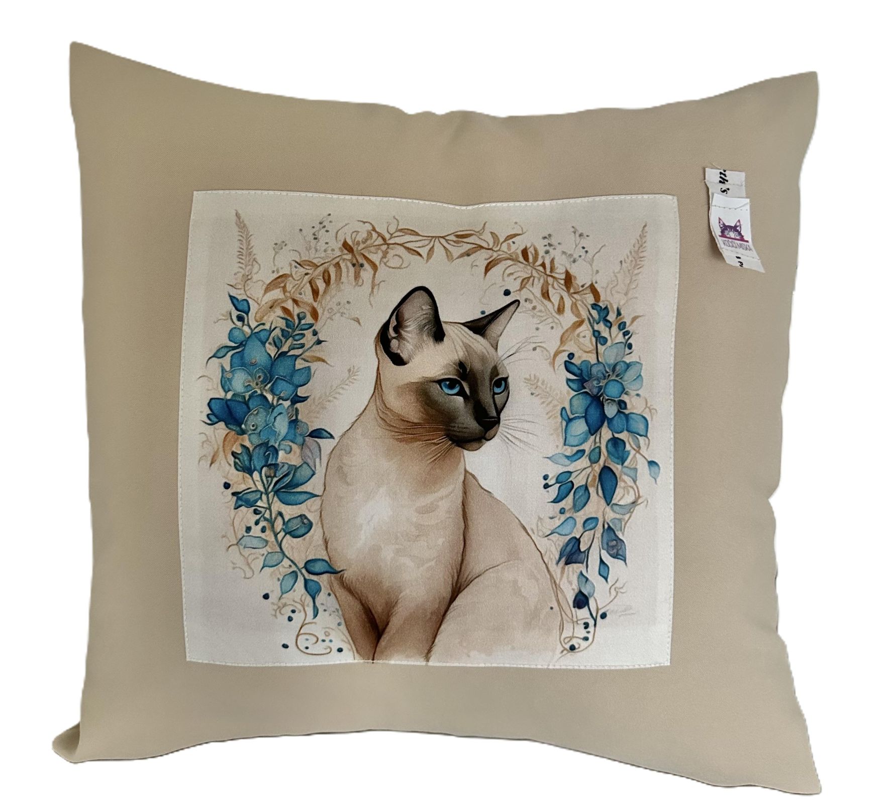 Potah na polštářek - Siamská kočka č. 2