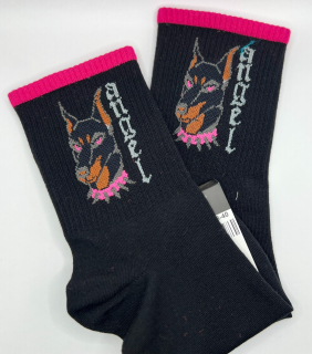 Ponožky Dobrmaní - černé