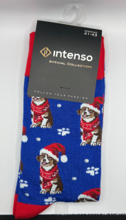 Ponožky Psí vánoční