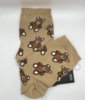 Ponožky Medvědí - hnědé
