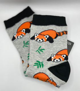 Ponožky Panda červená
