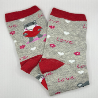 Ponožky Hrošíkové zamilované - šedé
