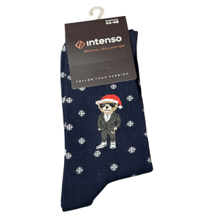 Ponožky Vánoční medvěd Frajer